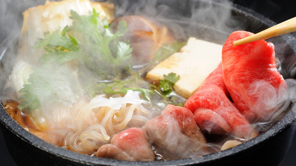御料理｜☆☆☆★★｜２つ星【麗】プラン　厳選山形牛すき焼きコース