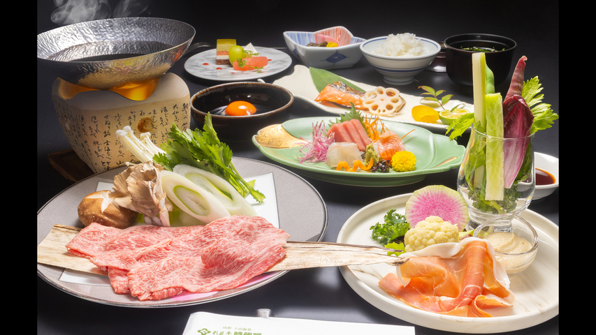 部屋数限定・平日限定特別プラン【雪降り和牛すき焼きプラン】