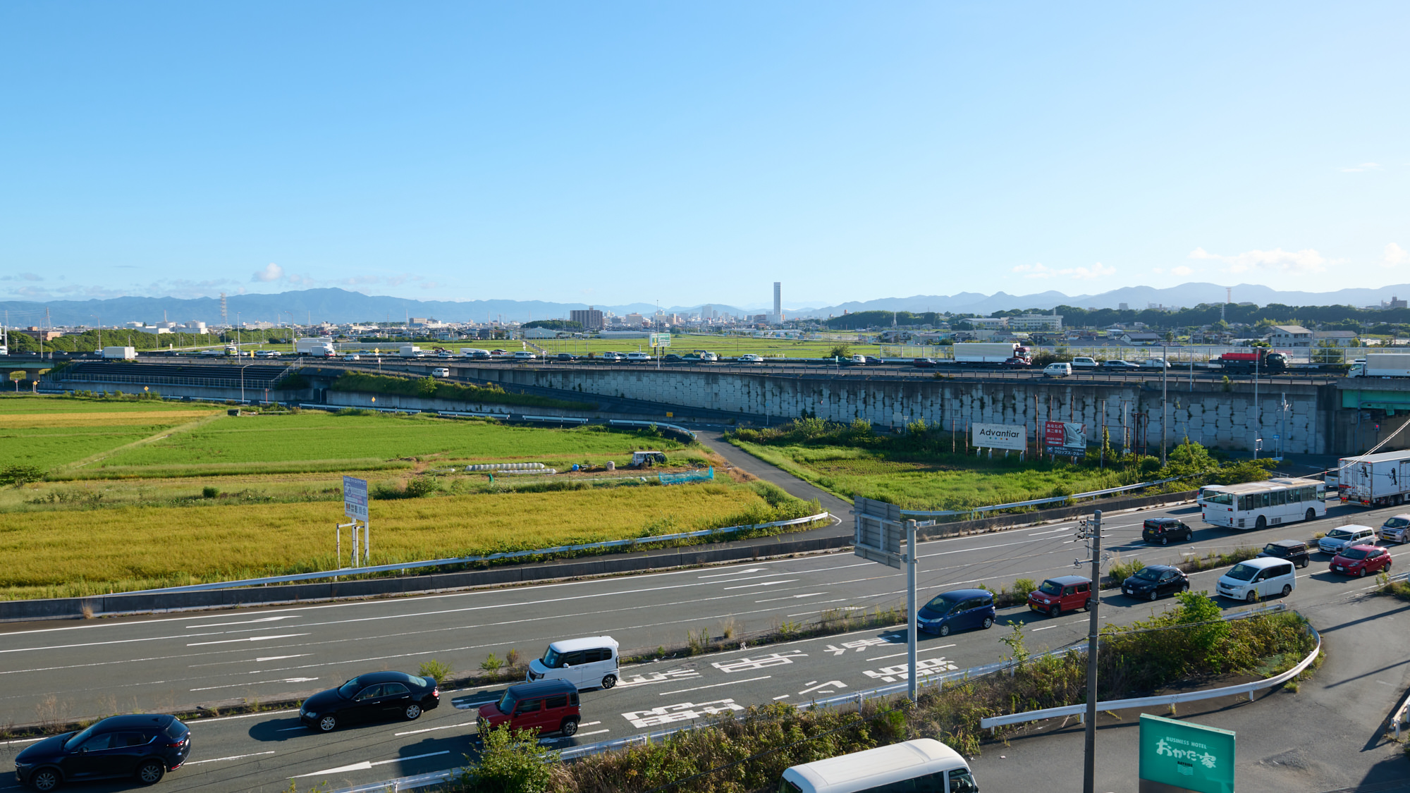 ホテルからの景色