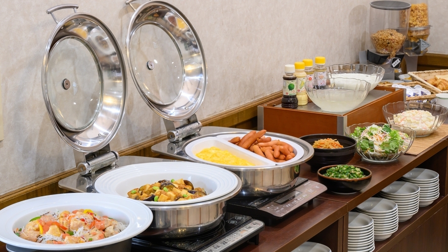  【ロングステイ◆朝食付】12時アウト◆日替わり三重茶漬けが自慢のブッフェ朝食付◆駐車場無料◆