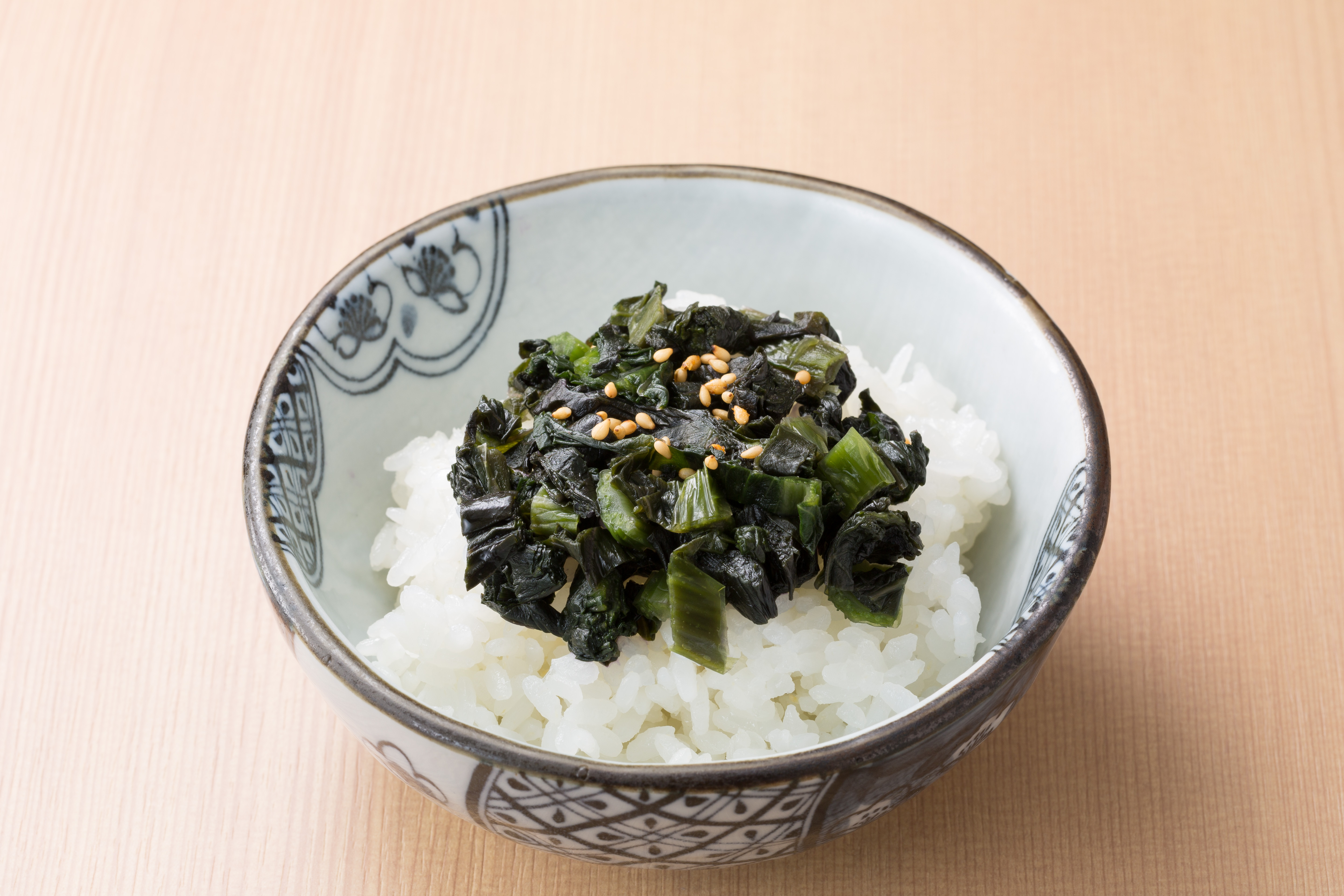 【朝食】高菜茶漬け