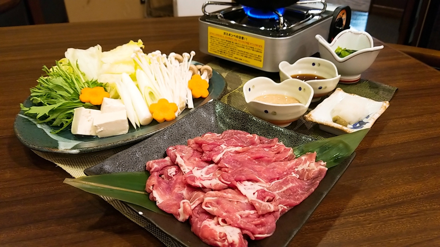 【ちょっと贅沢】ご夕食付プラン【黒豚しゃぶを食べよう！！】