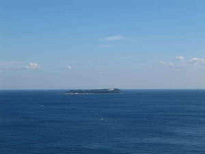 客室からの眺め　見渡す限り一面海　パノラマ２　初島方面