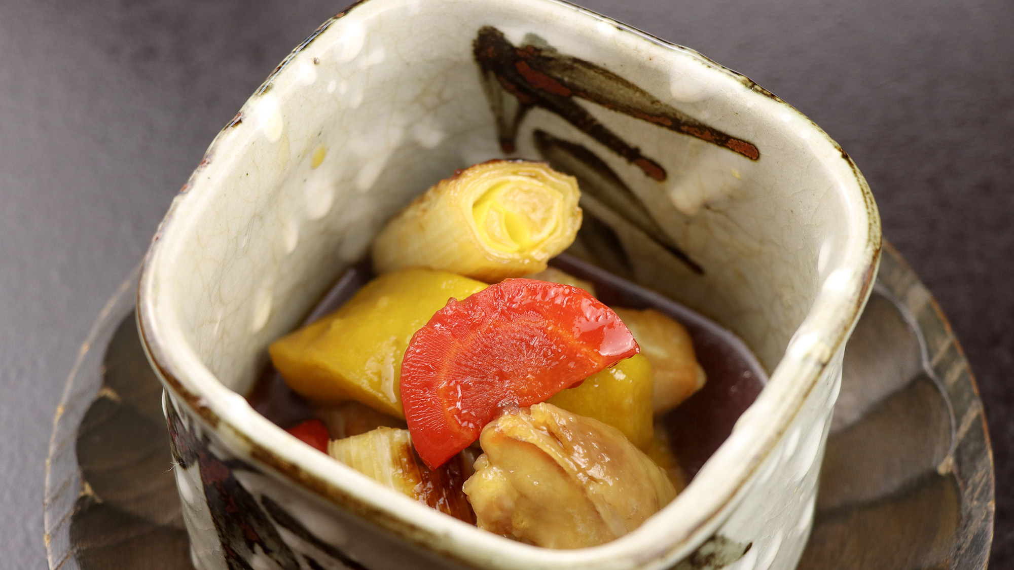 #冬料理　噛むほどに広がる、地鶏の味わい