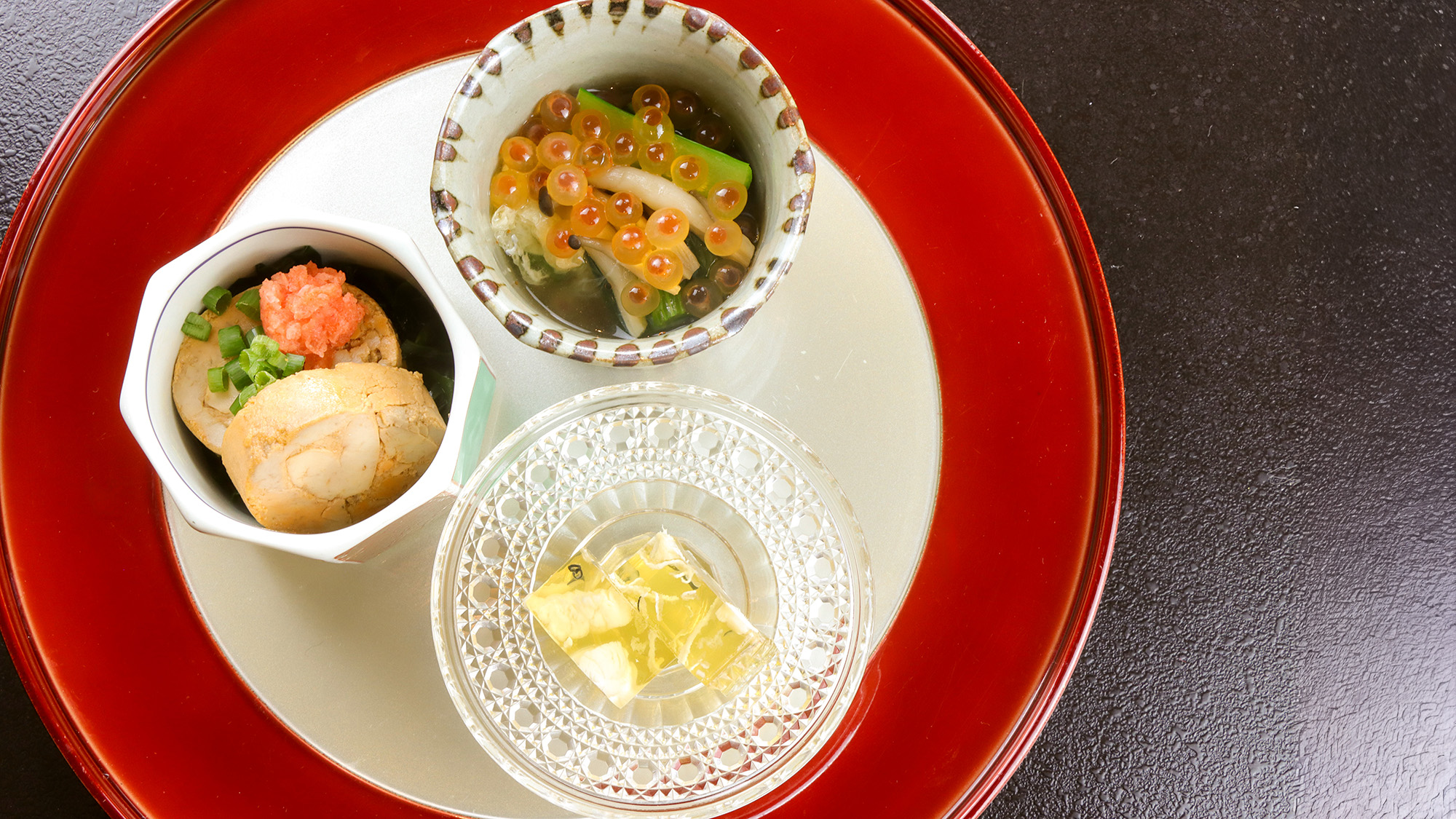 #冬料理　冬の味覚を少しずつ、滋味深い前菜の盛り合わせ