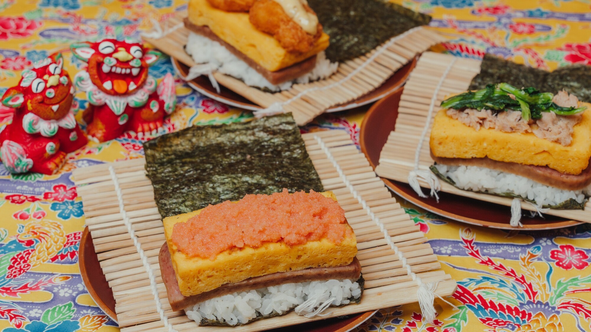 お好きなポーク玉子おにぎりをお楽しみください