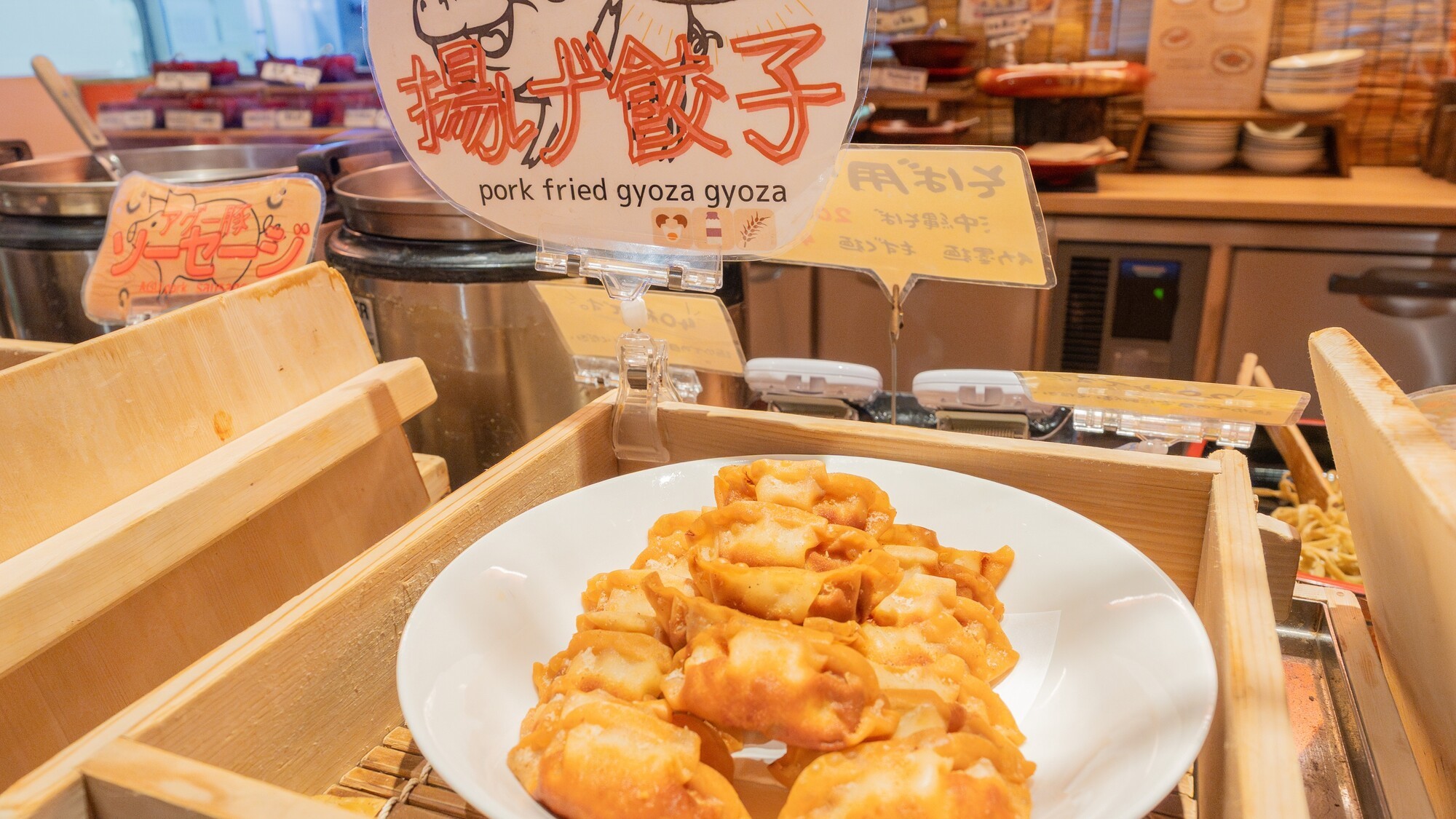 サクサク、パリパリの食感がたまらない揚げ餃子