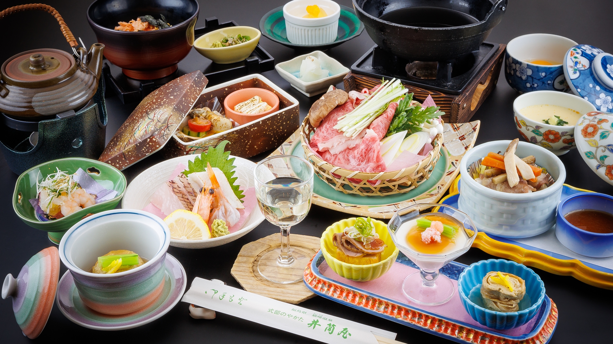 *【夕食一例】選べるいしかわ牛プラン（すき焼き選択）：甘辛いタレととろける脂が絡み合う至福の一品