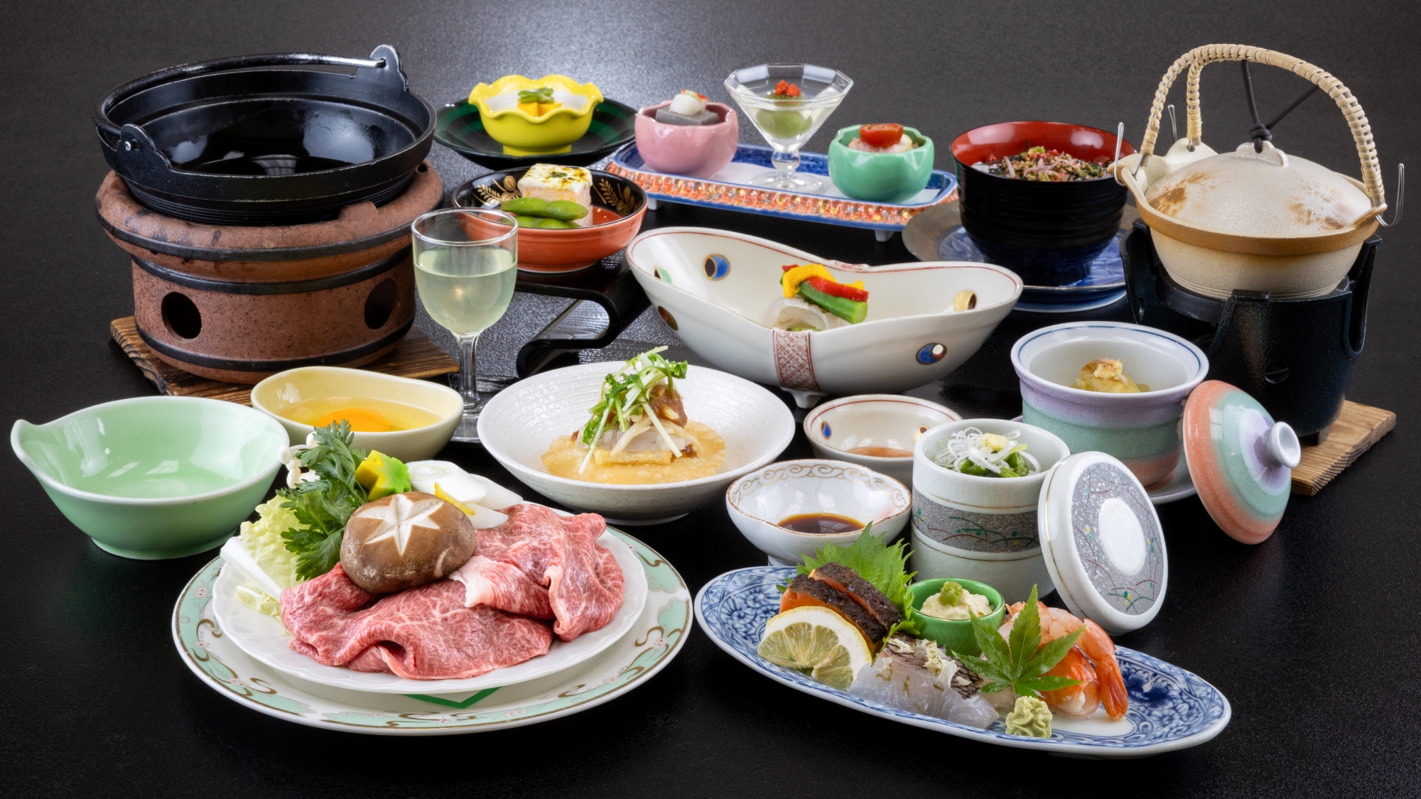 *＜夕食一例＞『いしかわ牛』堪能プラン。霜降りが美しい石川牛をご堪能下さい。