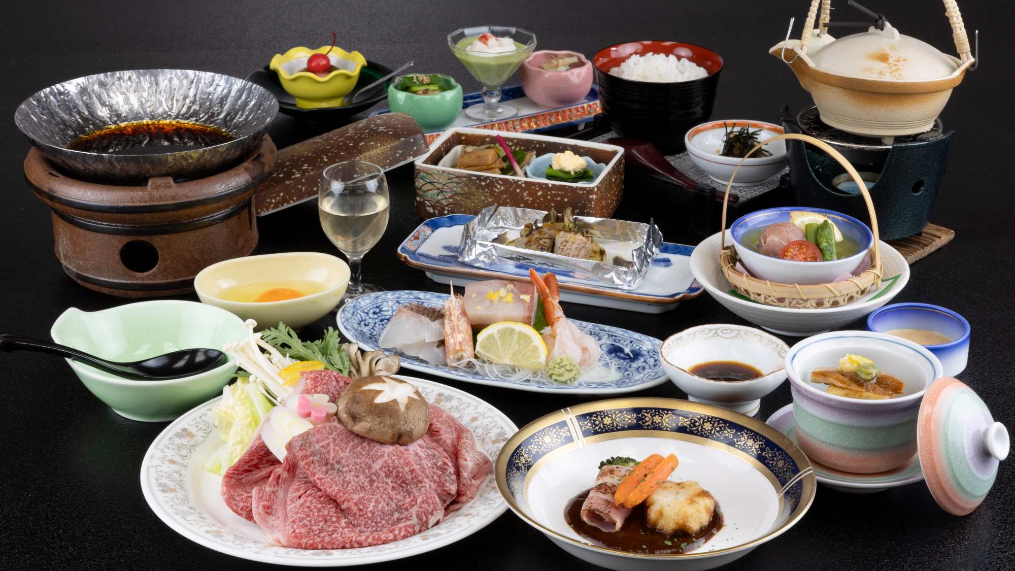 *【夕食一例】地元のいしかわ牛を贅沢に♪