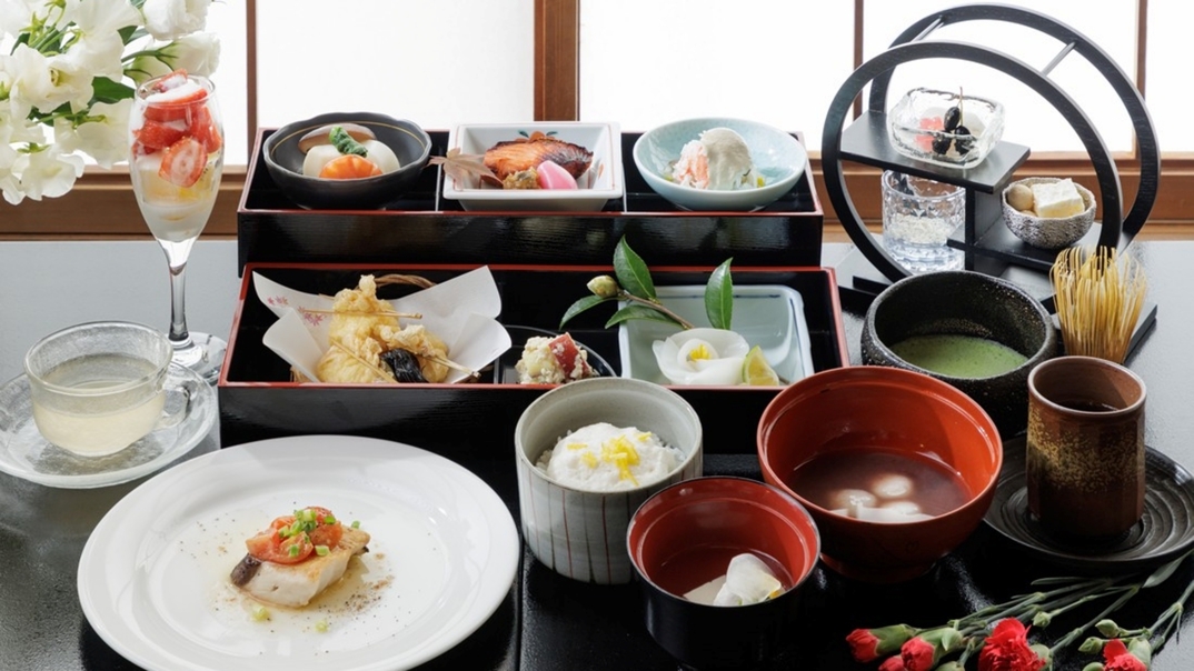 【倉敷アフタヌーンティー】個室貸切＜春待ち雪見アフタヌーンティー＞料亭旅館こだわりのお食事（日帰り）