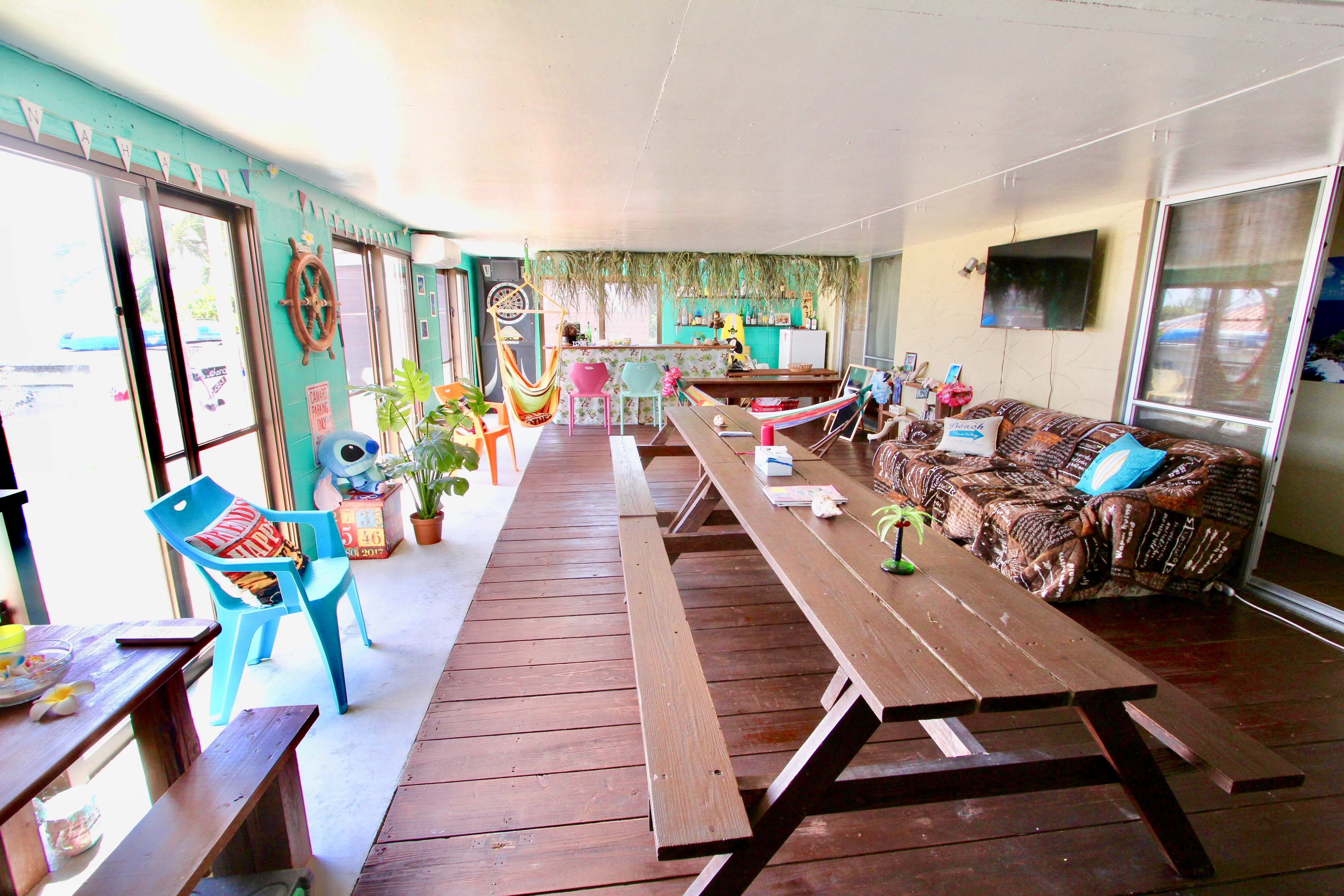 ウッドデッキゆんたくスペース