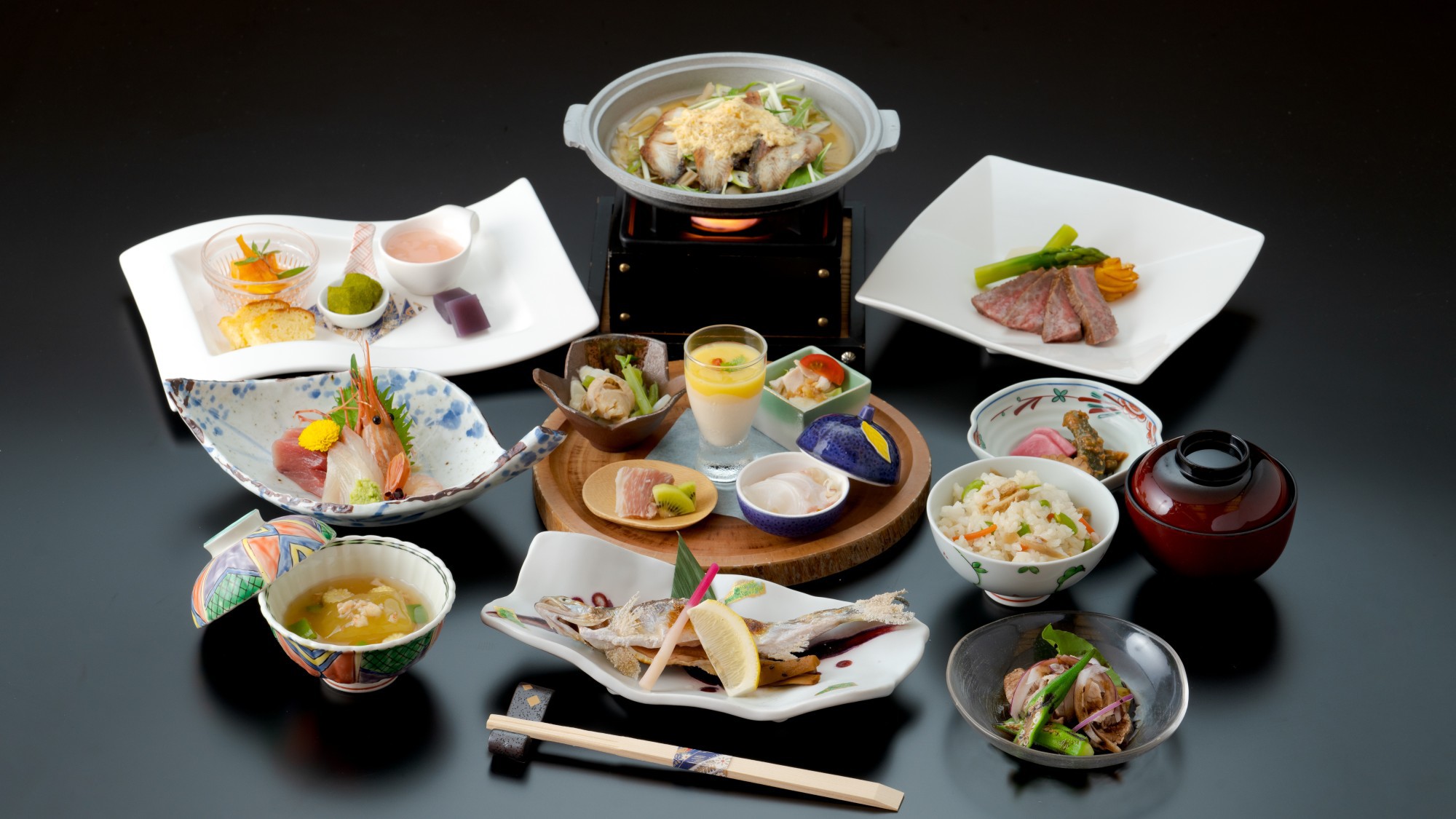 【お料理グレードアッププラン】　〜 秋田、青森の味覚を和洋折衷料理で堪能 〜