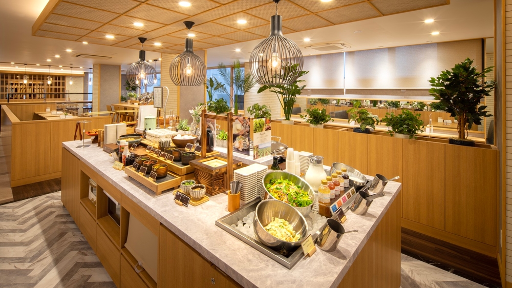 スーパーホテル山口湯田温泉 朝食 健康朝食ビュッフェ