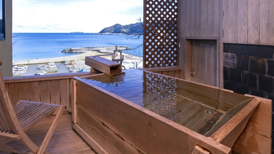 「渚」客室　海の見える露天風呂イメージ