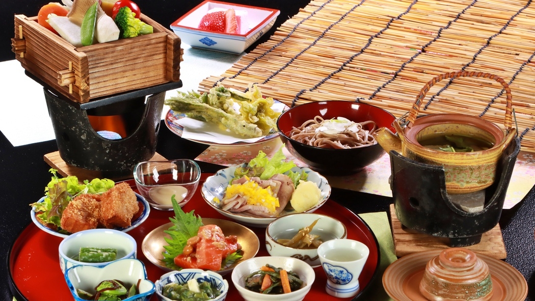 【山菜祭／お土産付】6月の一番美味しい山菜を詰め込んだ特製山菜御膳《全室禁煙》