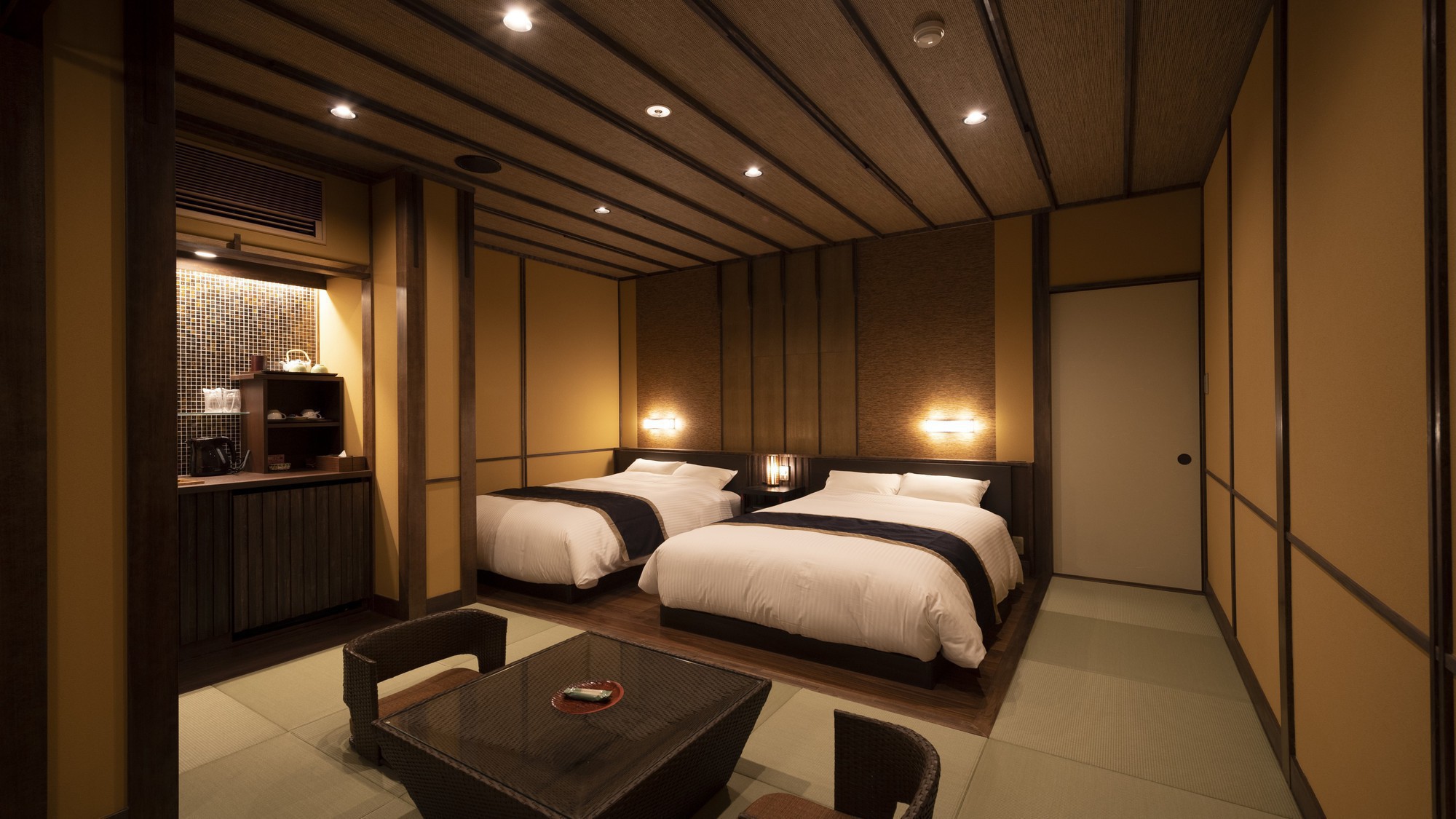 【蘭】半露天風呂付 デラックスツインルーム(画像は一例)