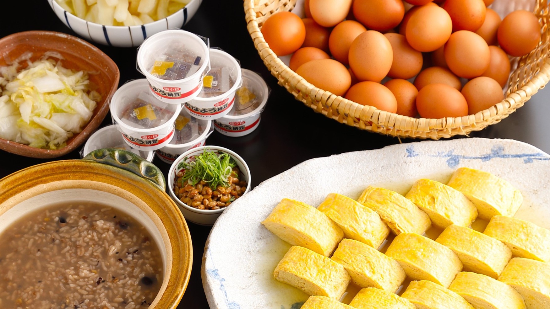 朝食はヘルシーなミニバイキング付※画像はイメージ