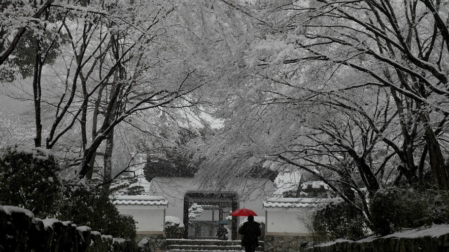 （冬の興聖寺）琴坂で有名な禅宗・曹洞宗の寺院です。※画像はイメージ