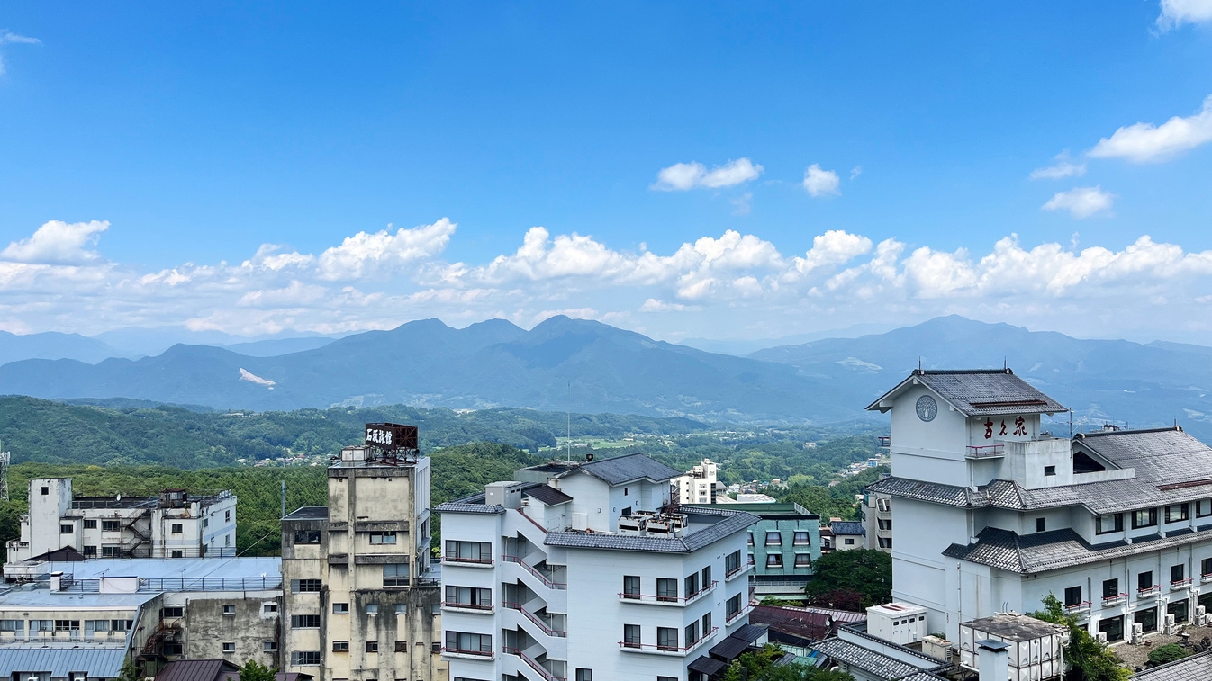 〜高層階から風情ある伊香保の街並みを一望〜一泊二食付きバイキングプラン