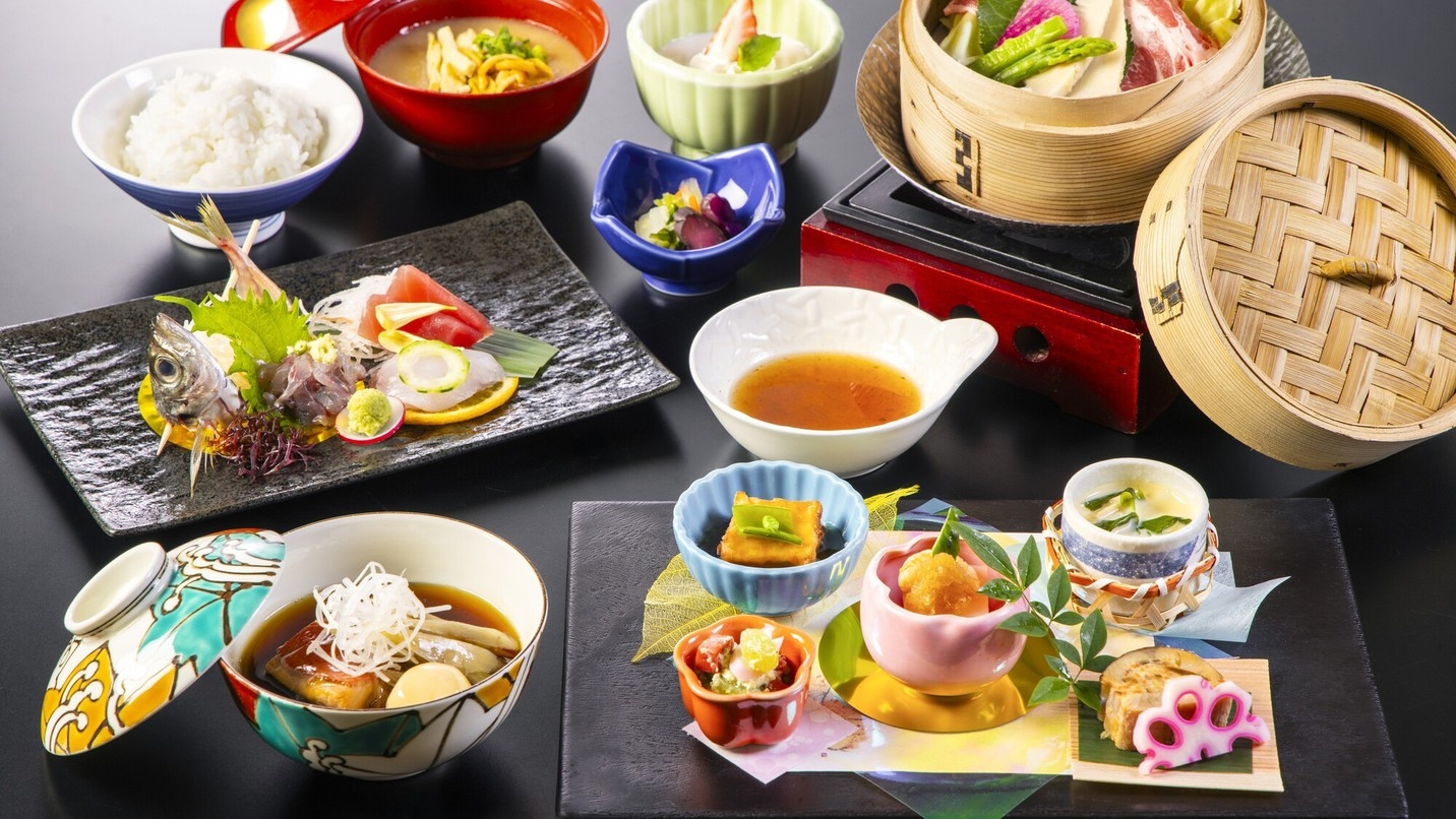 お手軽会席　◆気軽にかけ流し温泉を満喫♪◆朝食はお食事処で和定食