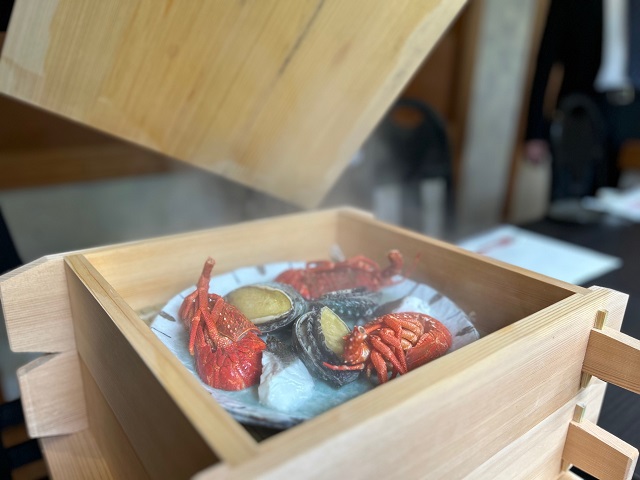 温泉蒸し料理