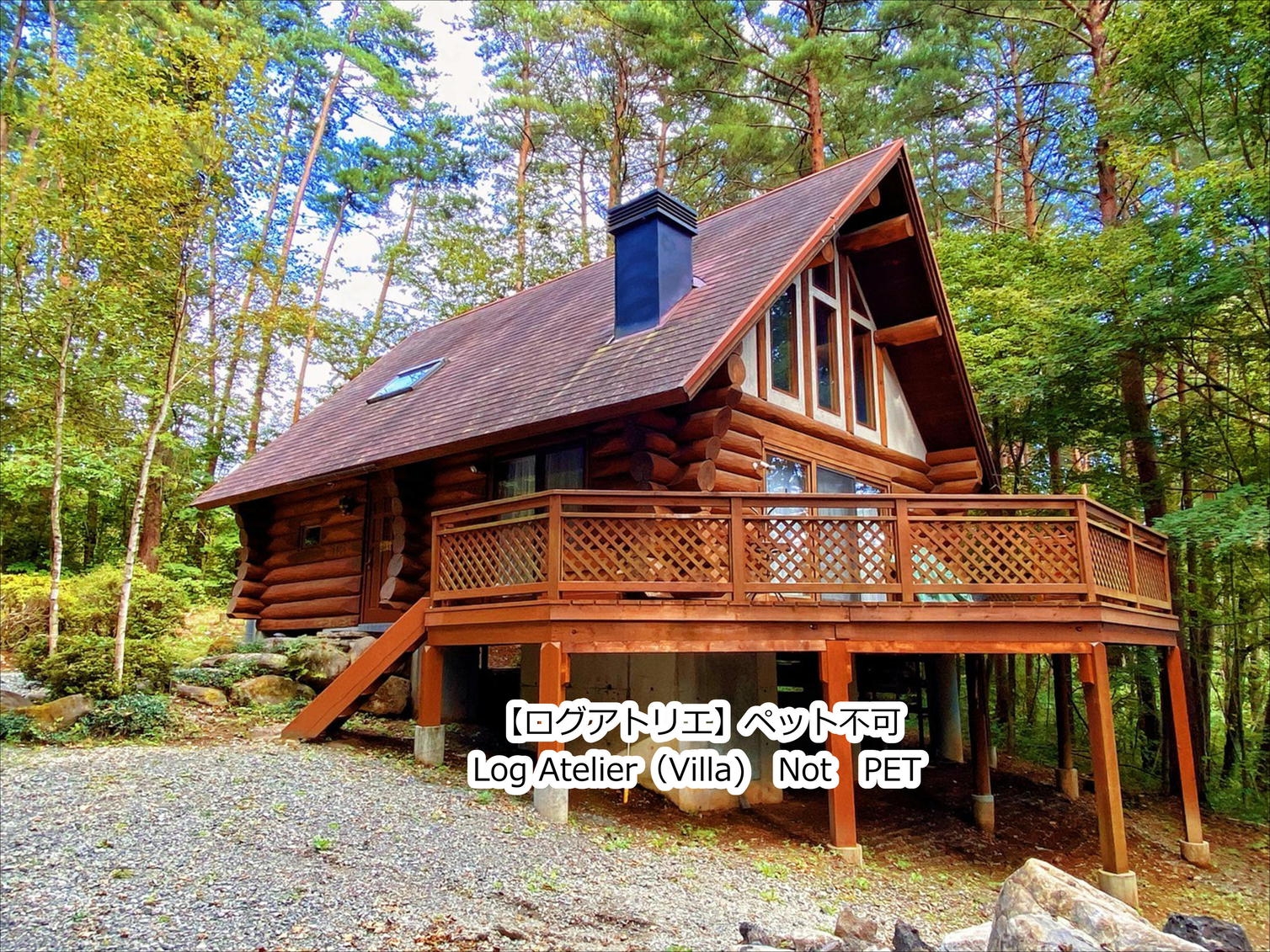【一棟貸切ログハウス】森の中の別荘で暮らすように過ごす八ヶ岳｜素泊まりプラン