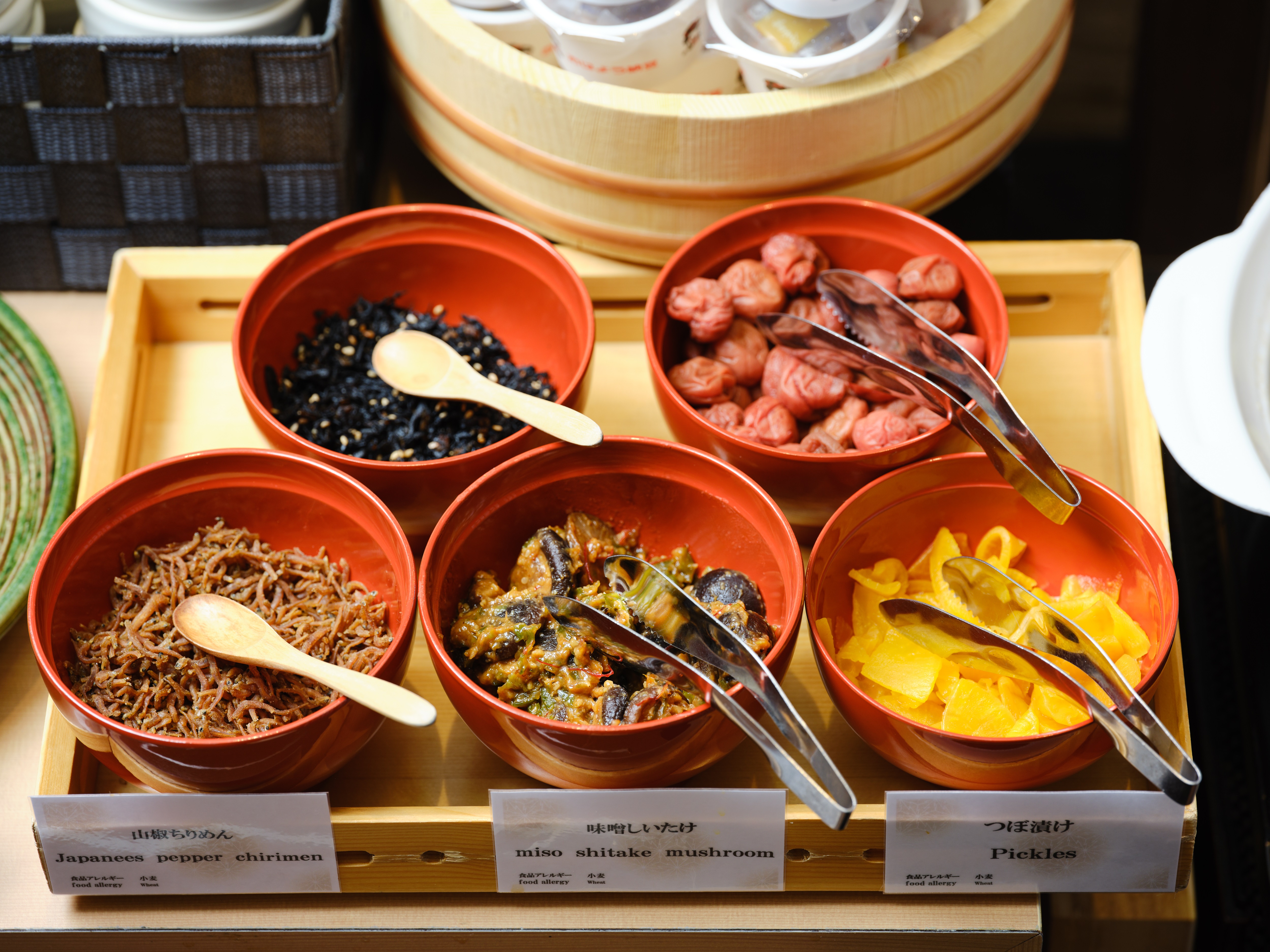 【朝食バイキング一例】ご飯のお供もご用意しております
