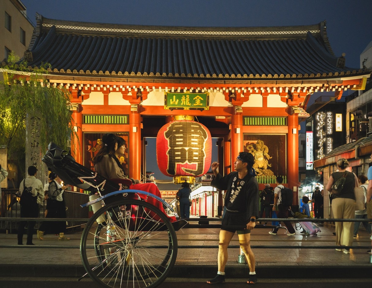 人力車体験付き宿泊プラン「粋なレトロ体験！両国・浅草ロマンティックステイ(30分コース)」(朝食付)