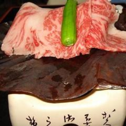 上州牛朴葉焼き
