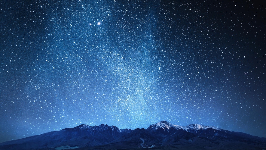 空気の透明度が一番高い冬は、星空観察にピッタリ！