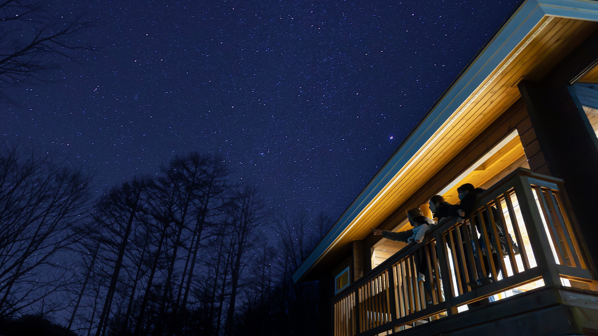 晴れた日は満天の星空鑑賞