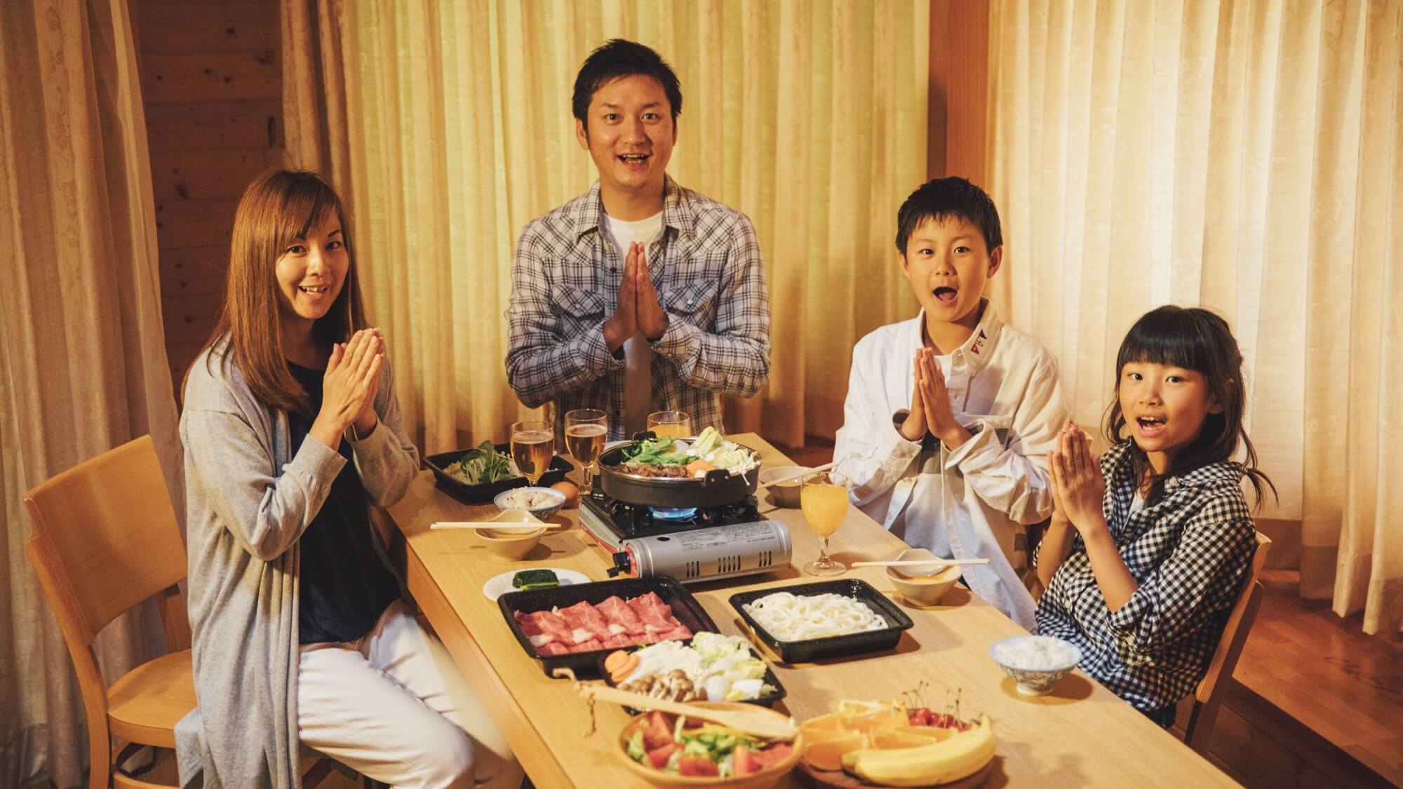 一番人気！コテージお部屋食