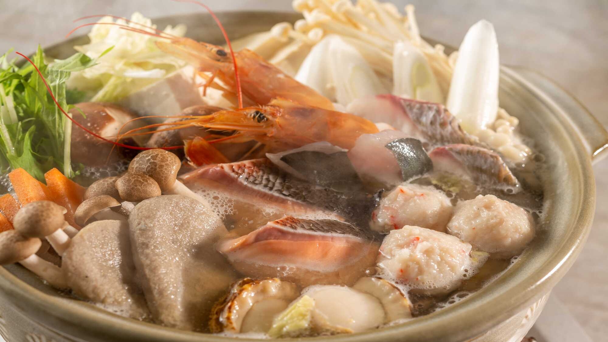 【ペット可】【コテージ食材お届けプラン】新鮮な魚介を堪能できる海鮮料理