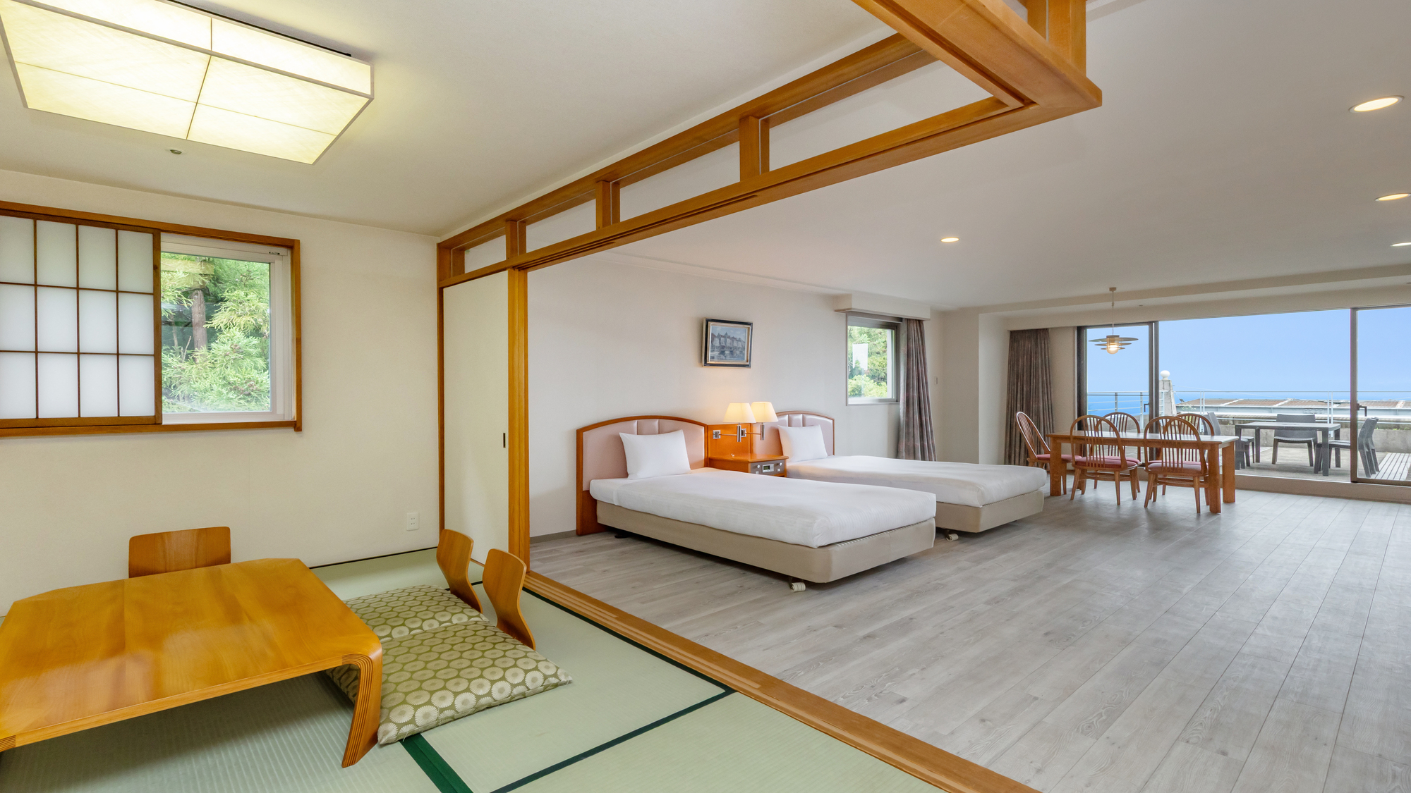 ◇【高層階テラス付オーシャンビュー】デラックス和洋室