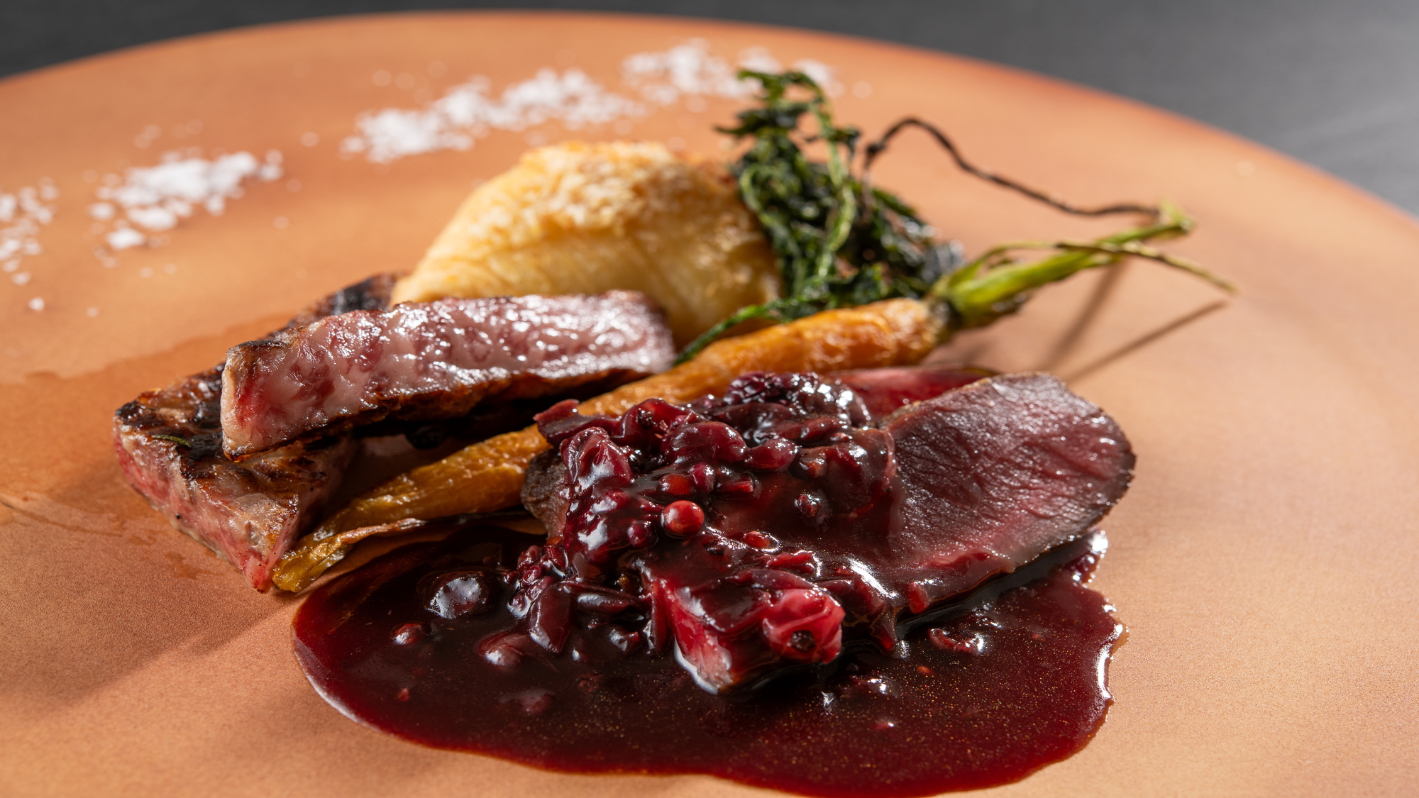 極味会席　黒毛和牛のポワレ