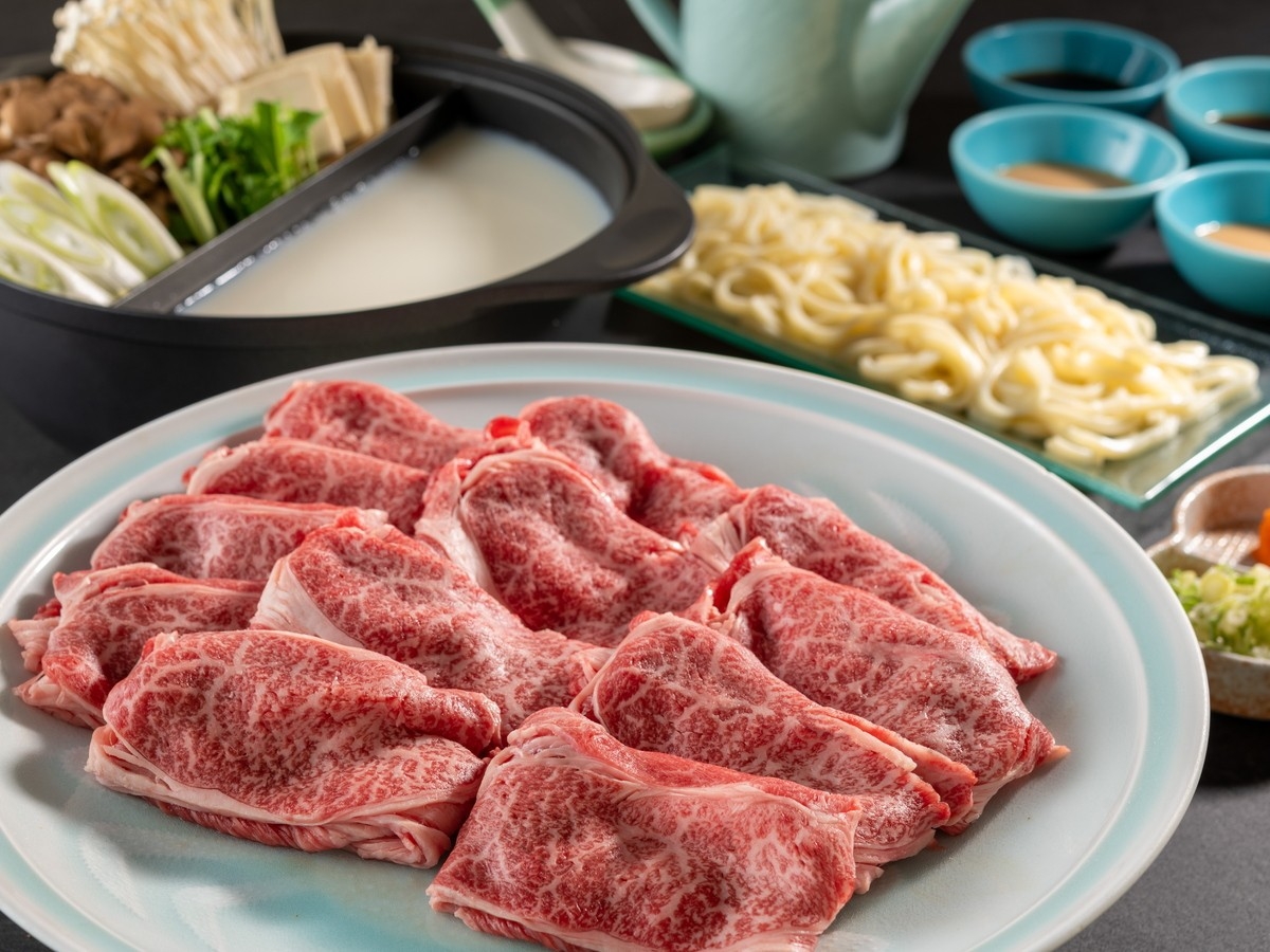 【温泉付きコテージ／部屋食】国産牛のしゃぶしゃぶを２種の出汁で