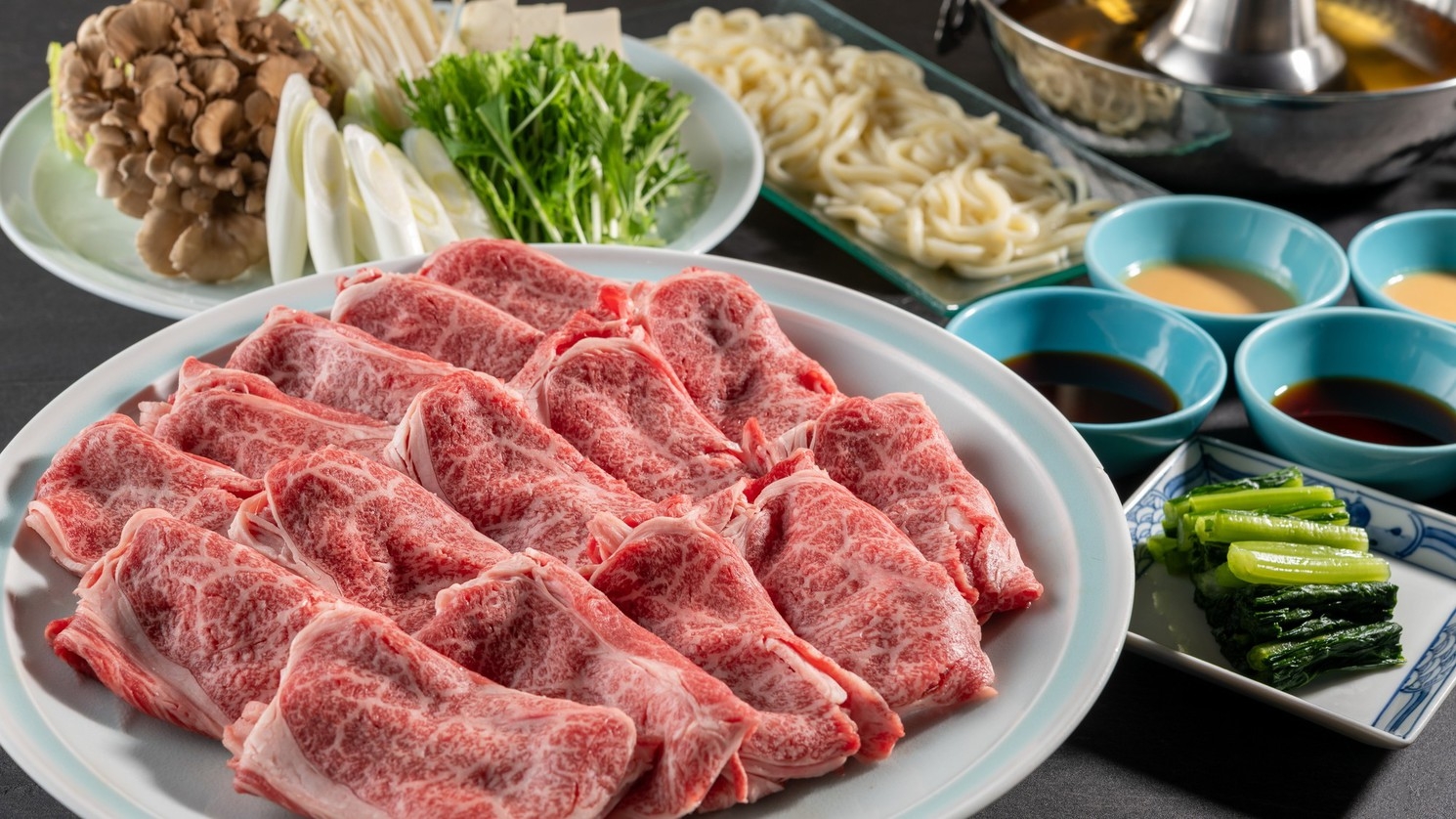 【温泉付きコテージ】【部屋食】黒毛和牛のしゃぶしゃぶで贅沢に