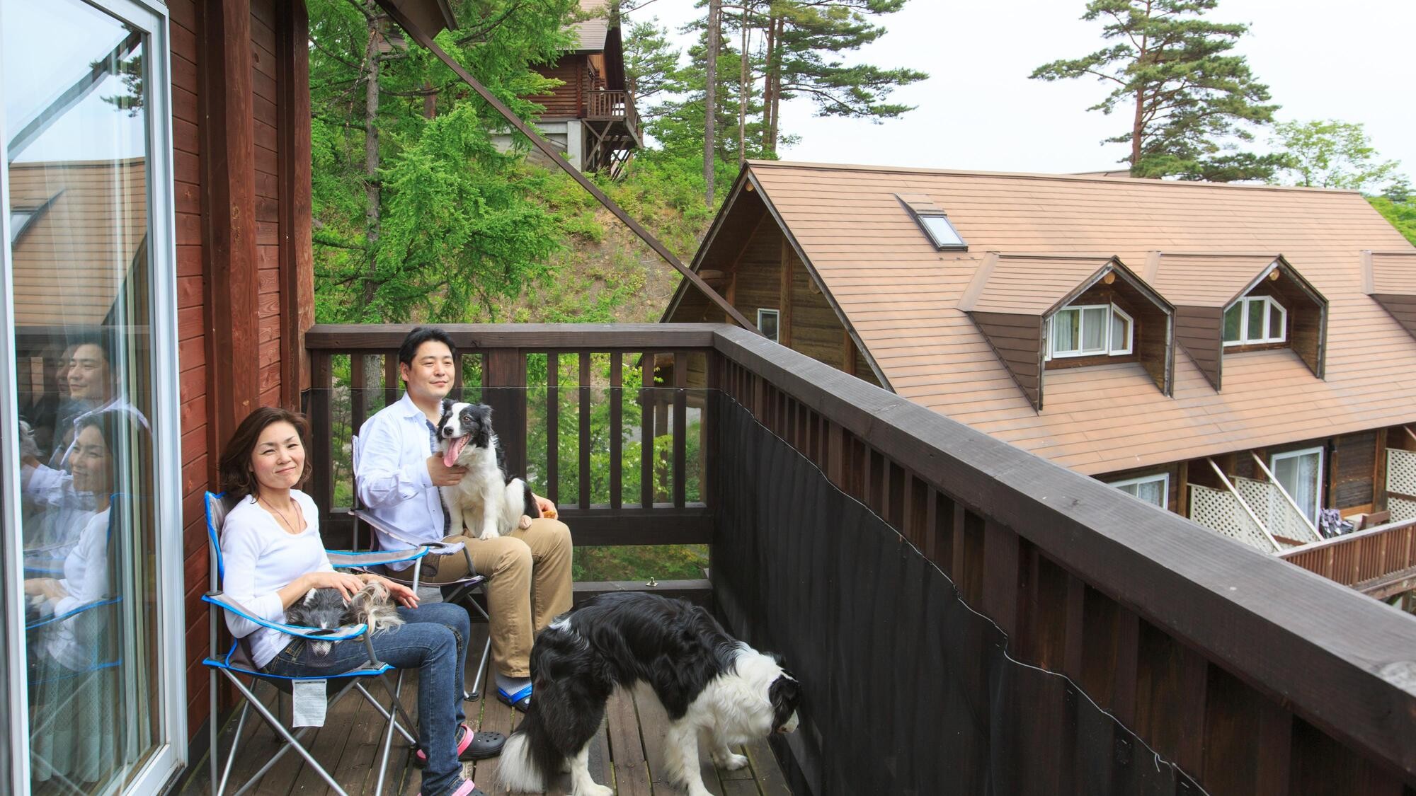 雄大な北アルプスを望む愛犬リゾート