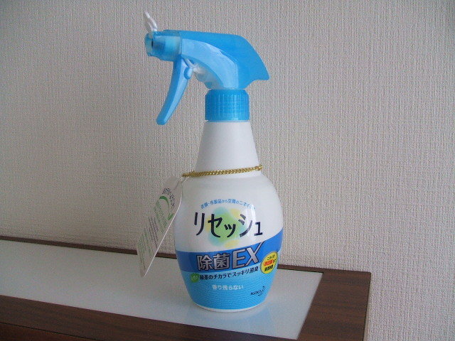 リセッシュをお部屋に常備しております。お部屋で…お出かけ前に…