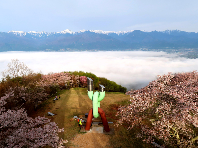 【安曇野の宿限定！】早朝だけの感動体験！標高933ｍからの安曇野絶景ツアー