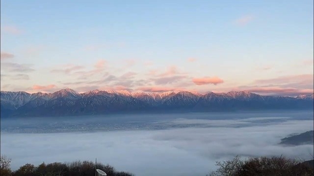 【安曇野絶景ツアー／素泊まり】早起きした人だけの長峰山山頂からの眺望＆淹れたて珈琲付き