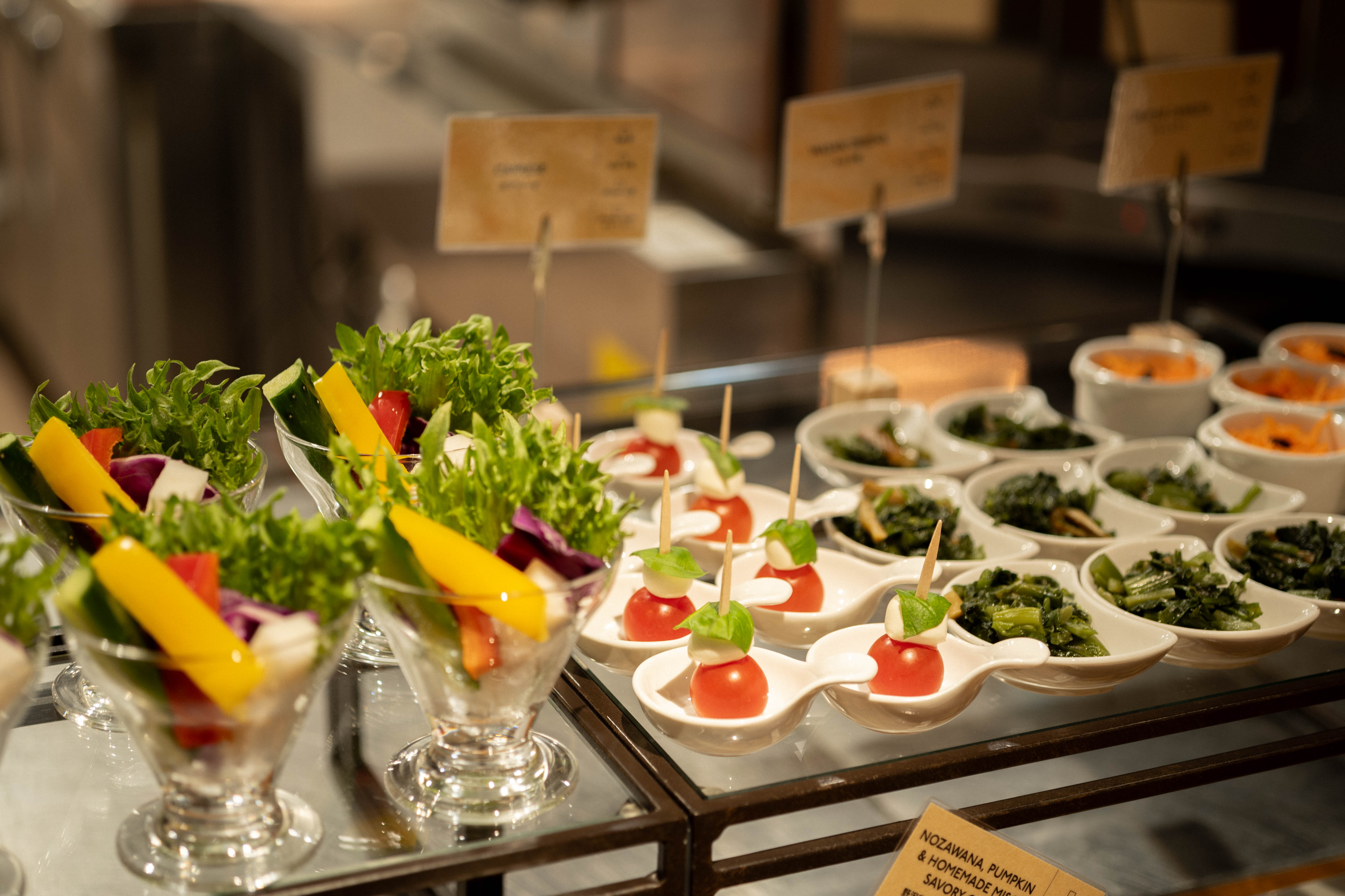 夕食ビュッフェ一例