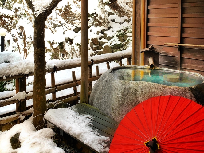 outdoorbath snow view 雪見露天風呂