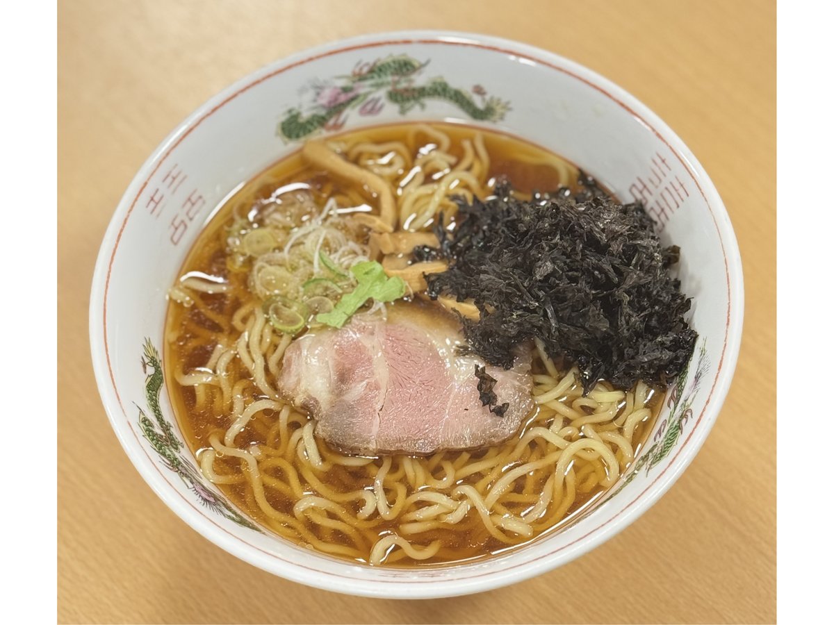 夕食(岩のりしょうゆラーメン)