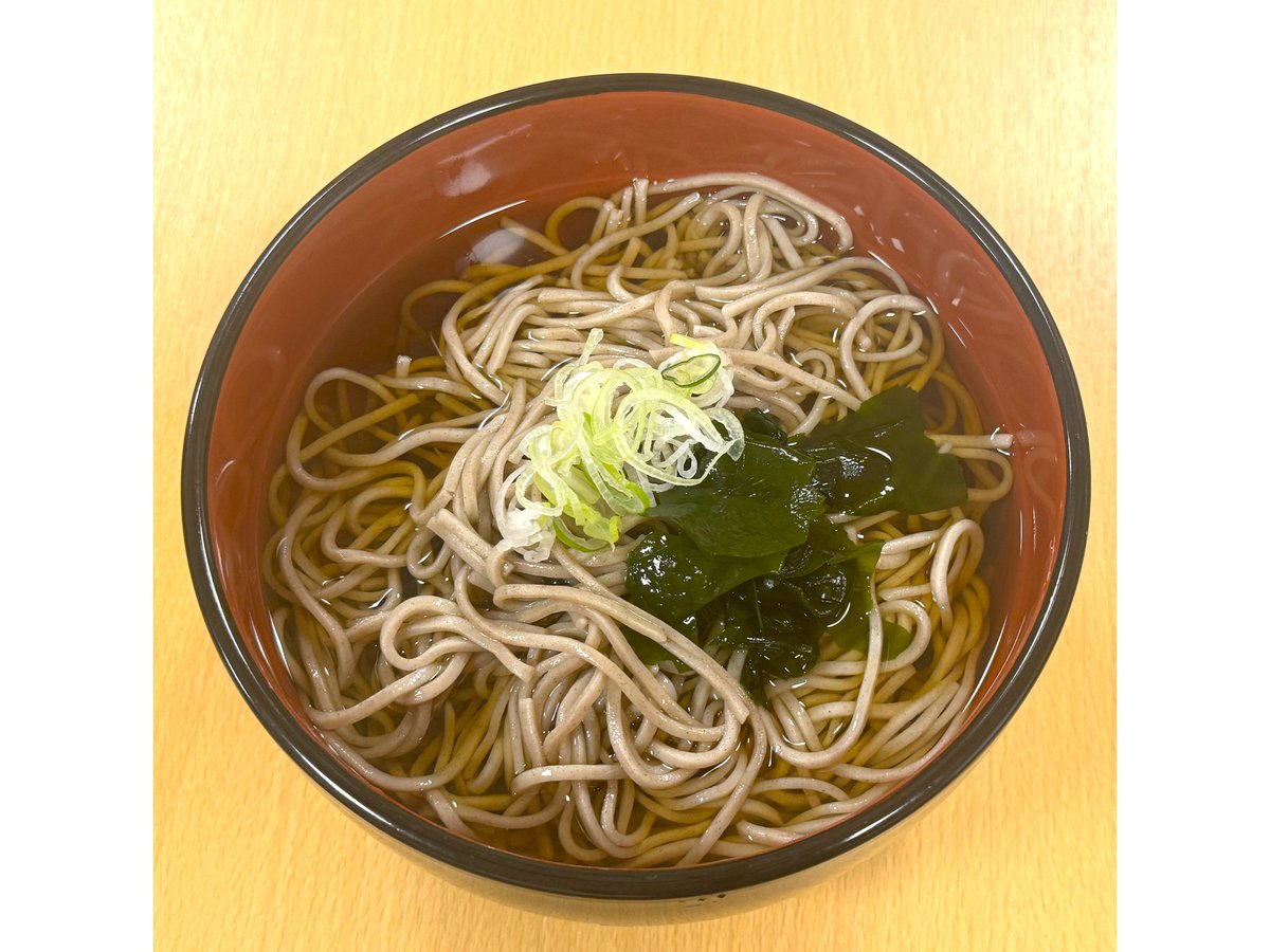 夕食(かけそば)