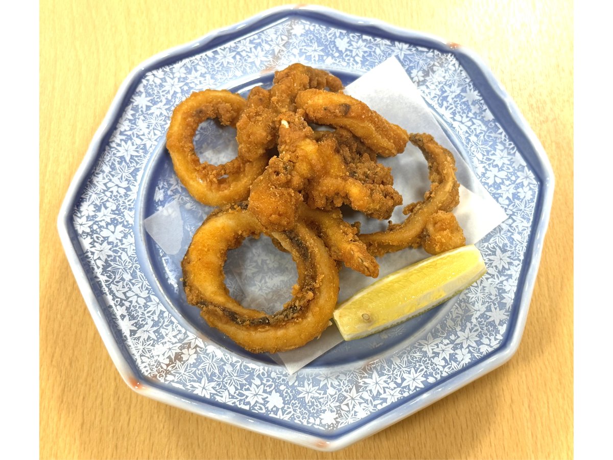 夕食(いかの唐揚げ)