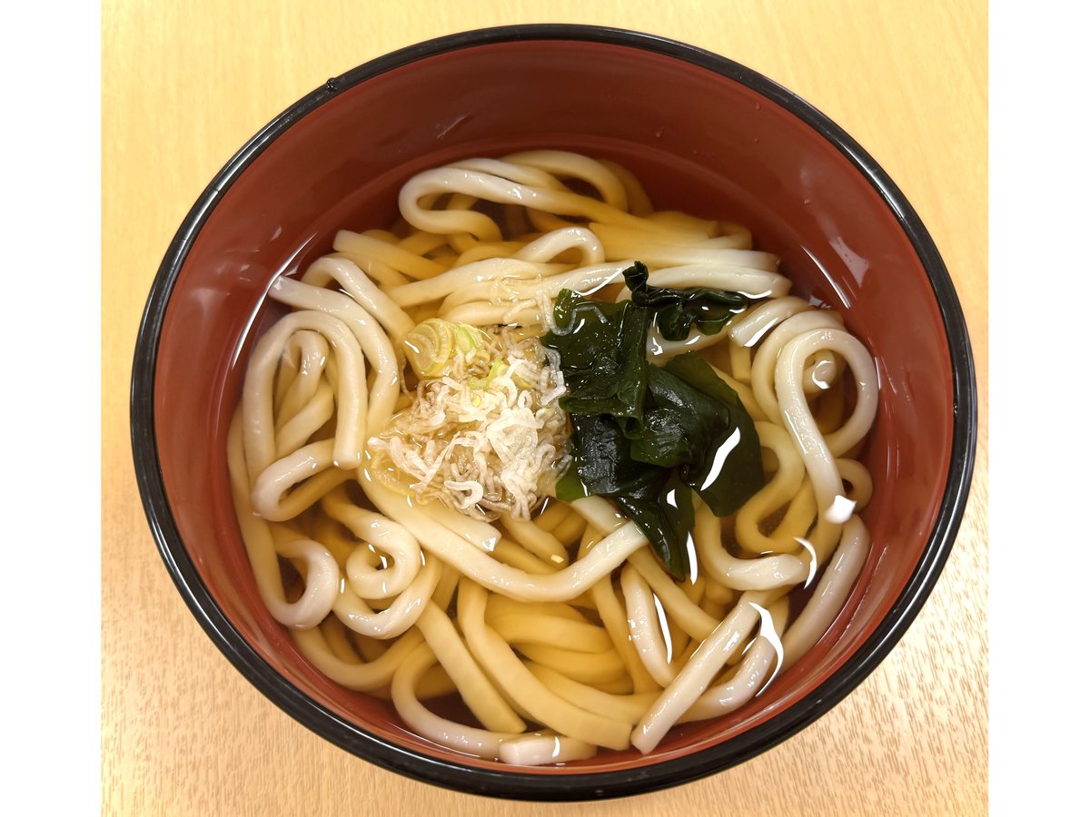 夕食(かけうどん)