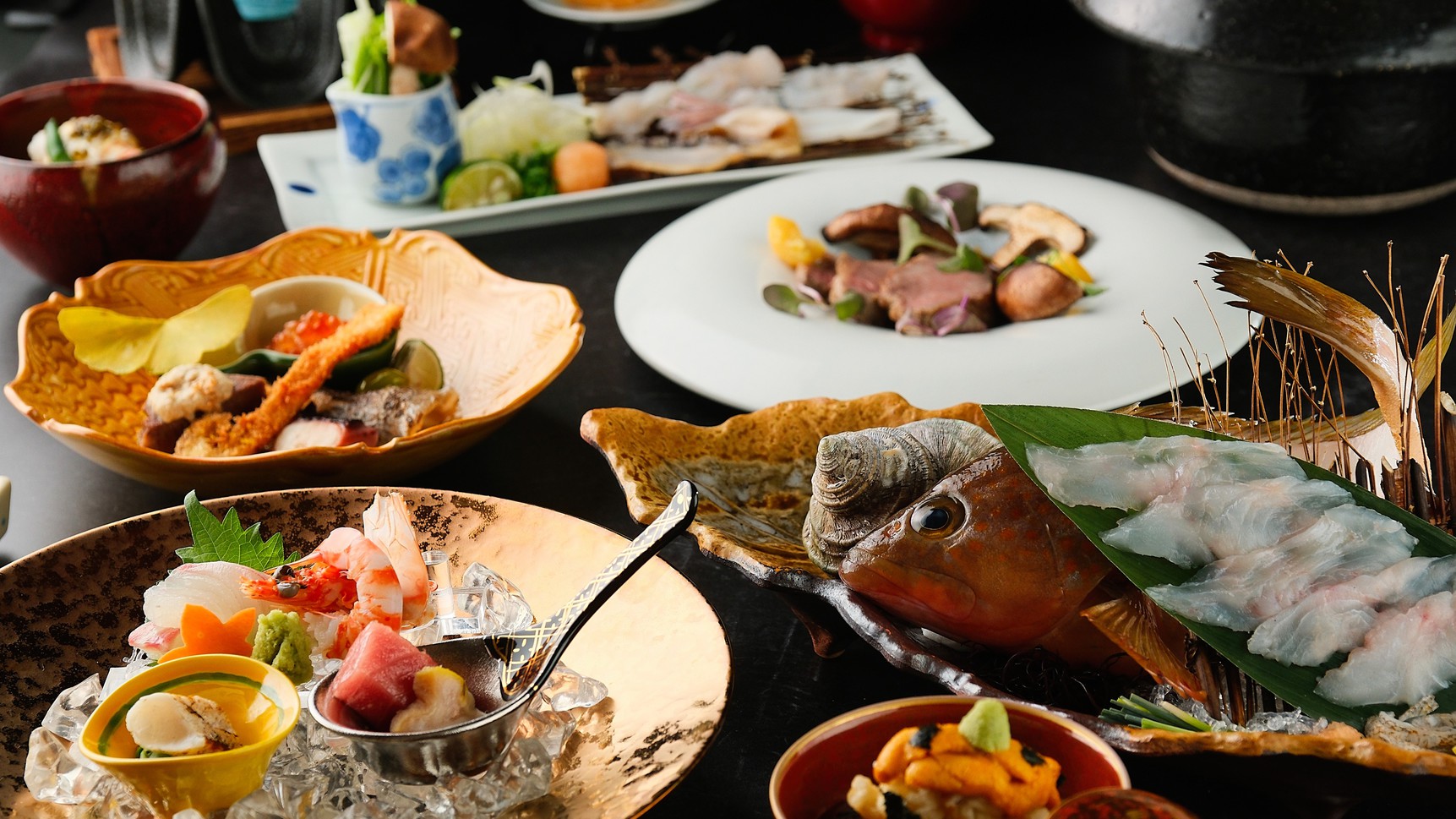 【最上級会席−匠−】＜瀬戸内旬魚の姿盛り×広島牛＞旬の瀬戸内食材を“お部屋”で愉しむ