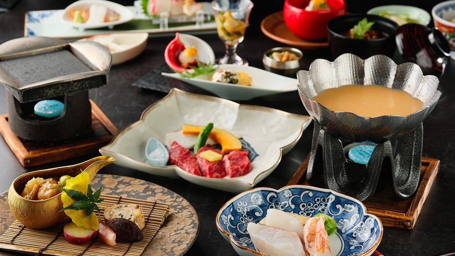 【1泊2食-ダイニング舷】＜2021年新食事処OPEN＞コンパクトな和モダン空間で瀬戸内の幸を味わう